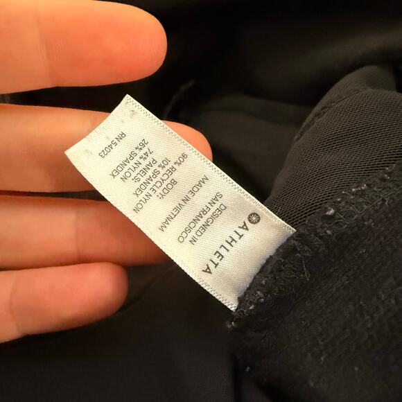 Athleta Women's Pants Leggings Headlands Hybrid Cargo Tight Black 8 Ripstop - Picture 7 of 9